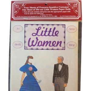 Vintage Little Women Paper Dolls 4 sheets costumes Uncut Sealed 1996 NOS NIP